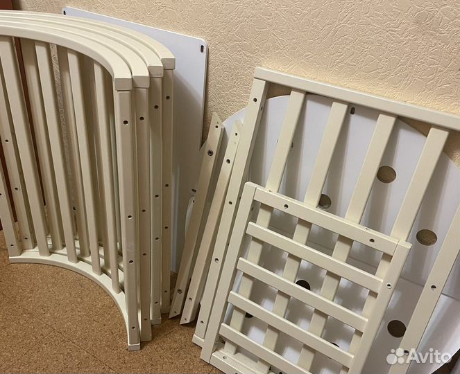 Кроватка трансформер круглая