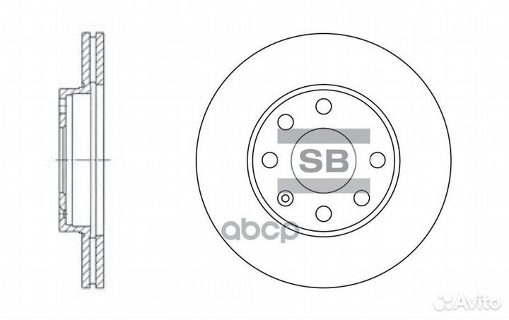 Диск тормозной SD3004 Sangsin brake