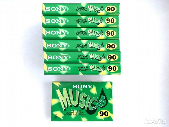 Аудиокассеты кассеты Sony Musica 90 - Normal