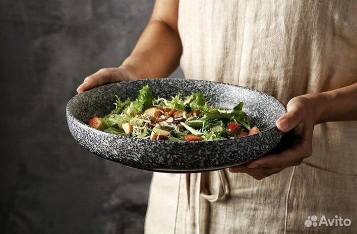 Тарелка круглая, фарфор