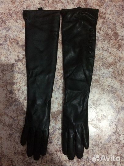 Перчатки женские длинные до локтя новые