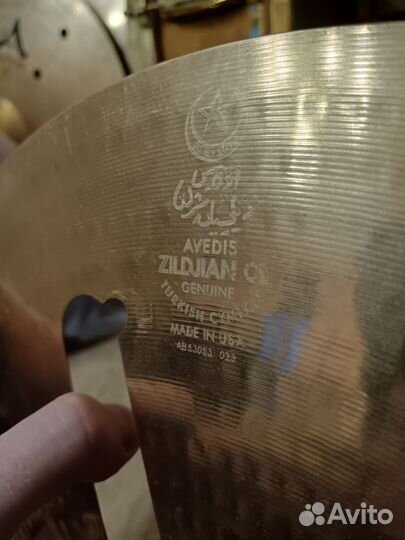 Тарелка Zildjian a custom EFX 18 после ремонта