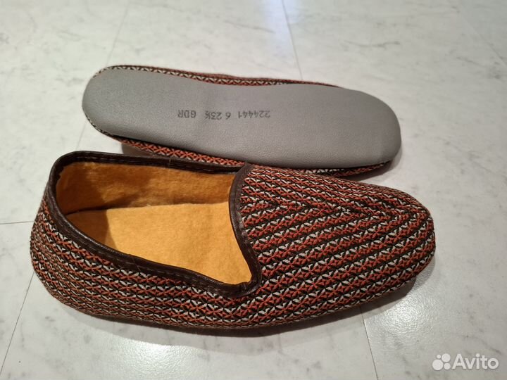 Тапочки туфли женские ГДР СССР р23,5.Тапки винтаж