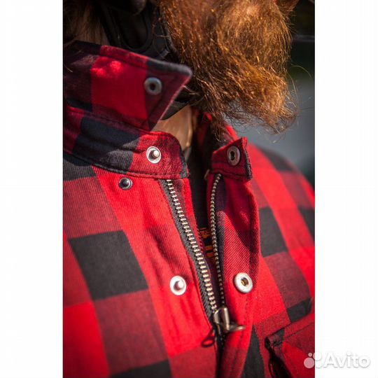 Мотокуртка MCP Rebel-kevlar bordo