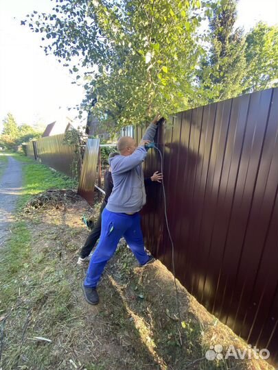 Забор из профнастила