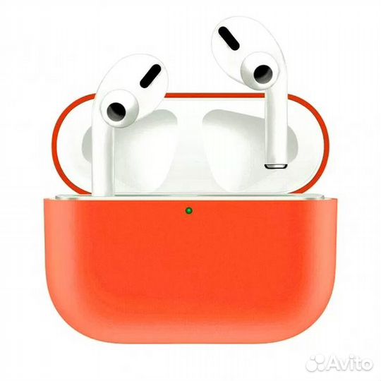 Чехол для AirPods Pro 2 силиконовый (оранжевый)