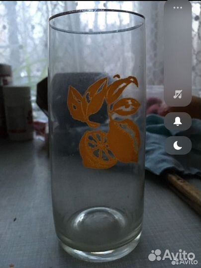 Графин и стаканы чешское стекло