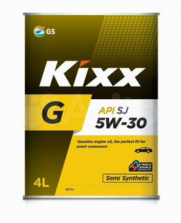 Моторное масло Kixx G 5W-30 полусинтетическое 4 л