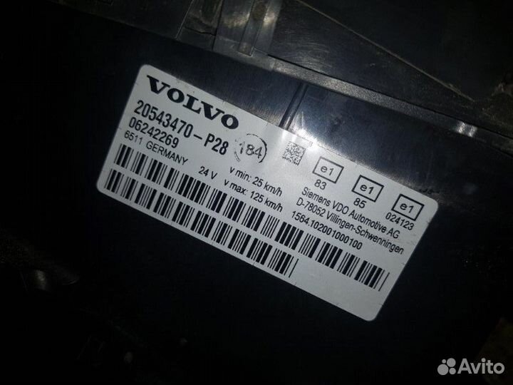 Панель приборов Volvo