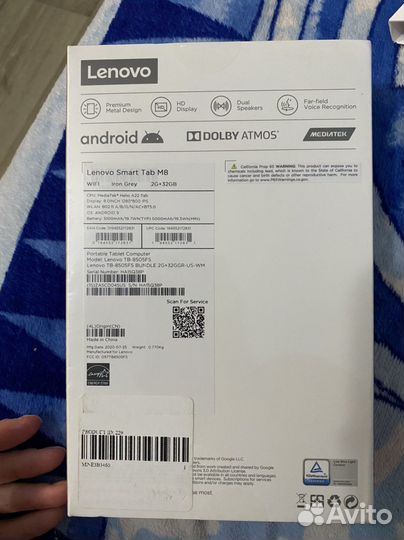 Планшет lenovo smart tab m8 с умной станцией