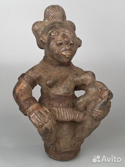 Африка. Терракота. Фигура африканского народ Tikar