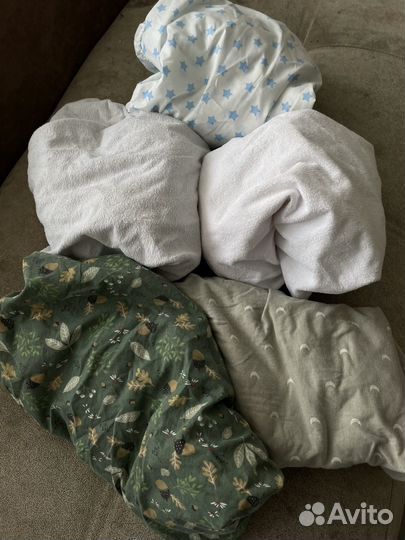 Матрас 120*60 наматрасник и простынь