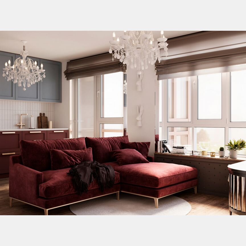 2-к. квартира, 60,6 м², 10/12 эт.