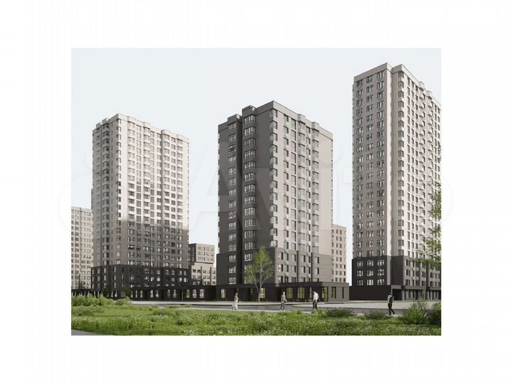2-к. квартира, 70,7 м², 15/23 эт.