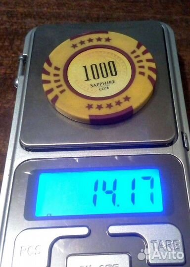 Игровая покерная фишка,казино Сапфир Клуб