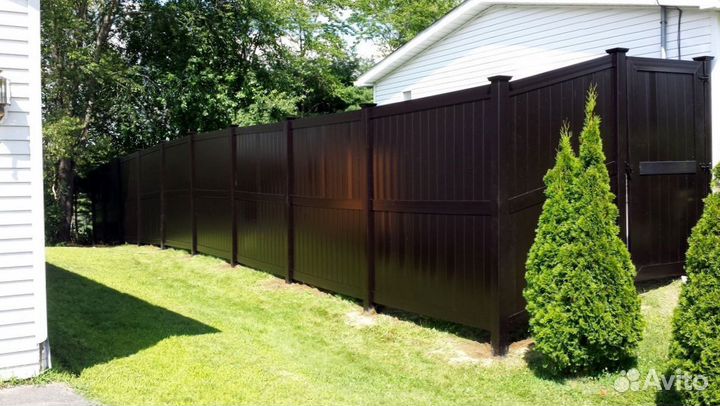 Забор из профнастила / монтаж и установка