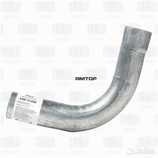 Trialli EMP 51A90 Труба угловая глушителя 51*400 9
