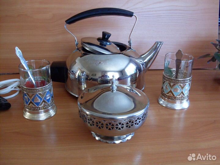 Чайник электрический, подстаканники, СССР