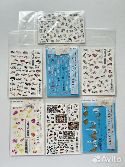 Наклейки, слайдеры для ногтей