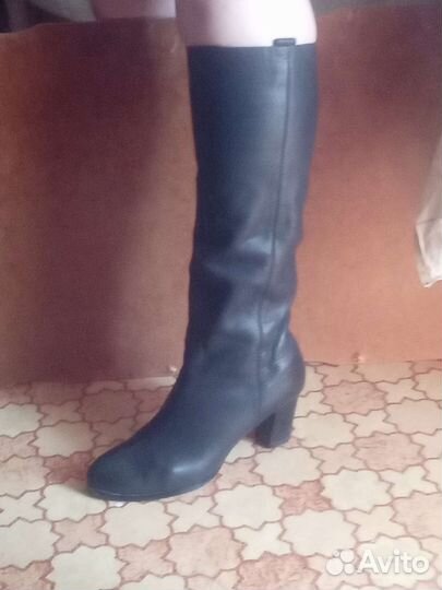 Сапоги женские натуральная кожа 40-41р