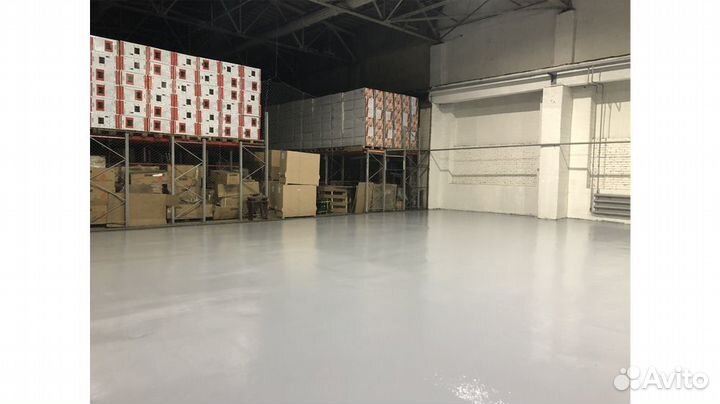 Полимерный наливной пол для склада