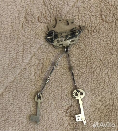 Значок серебряный, 875 проба