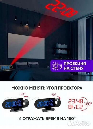 Часы с проекцией