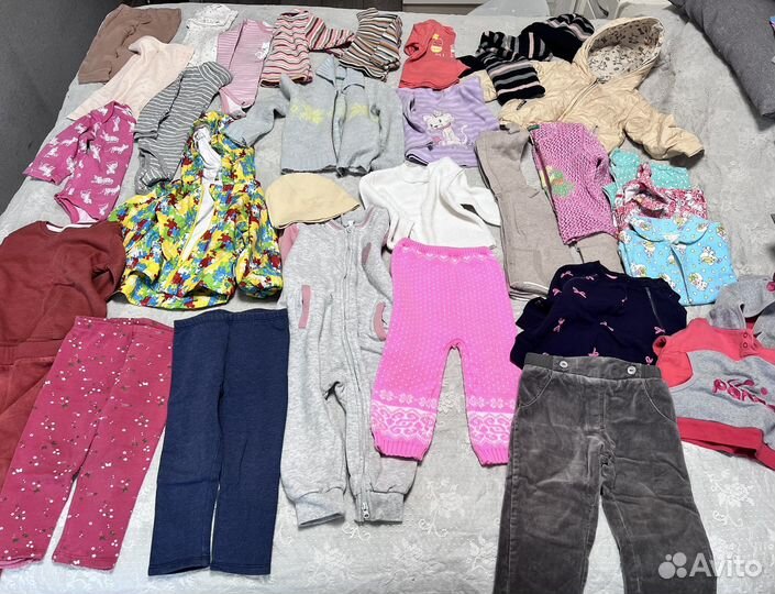 Большой пакет одежды для девочки