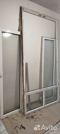 Балконная дверь с окном бу