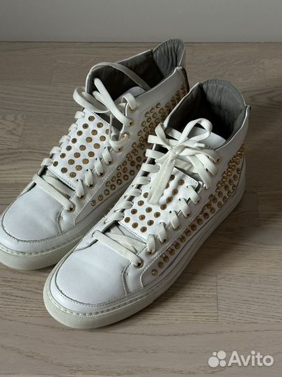 Белые кроссовки Giacomorelli made in Itali