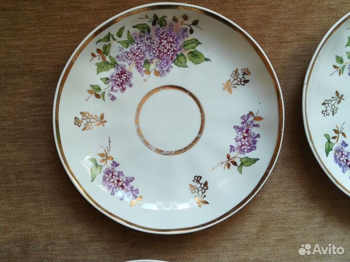 Сирень 58г. Дулево блюдца 1шт