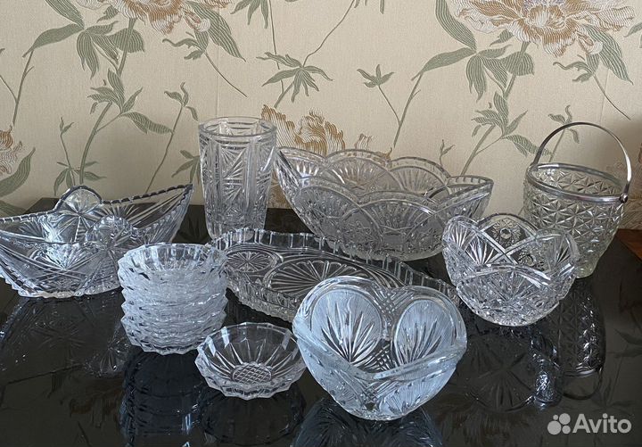 Ваза хрустальная