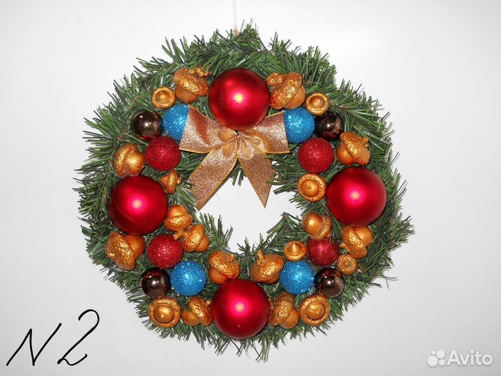 Рождественский венок ручной работы