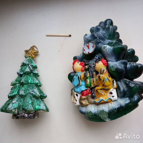 Металлические парные подсвечники со стеклярусом