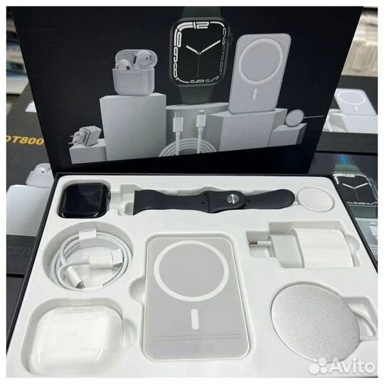 Наборы 6 В 1 Apple Watch 8 + Airpods pro