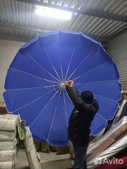 Зонт пляжный Круглый прямоугольный