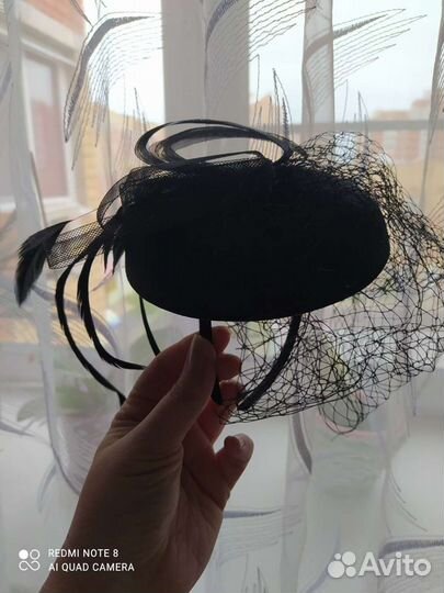 Шляпка с вуалью