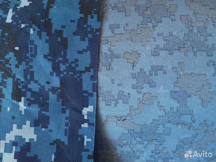 Ткань грета 210D,синяя точка(пиксель)