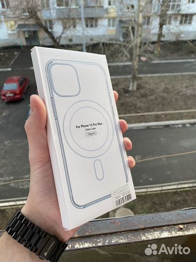 Чехол MagSafe прозрачный для iPhone