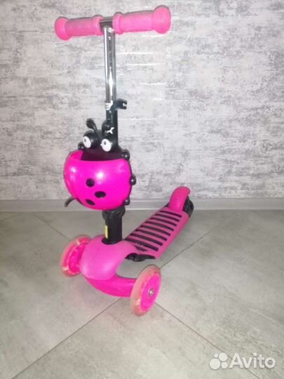 Самокат детский трехколесный бу