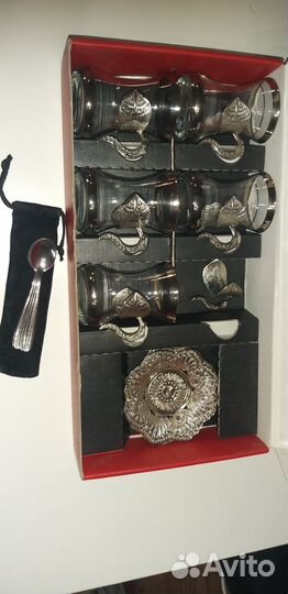 Турецкий чайный набор стаканы (армуду)