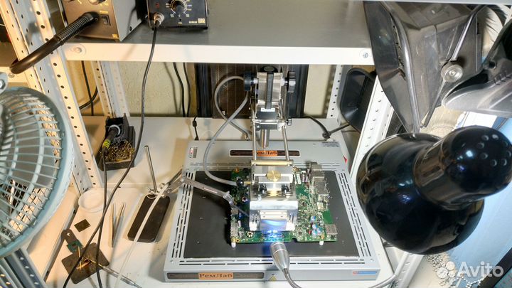 Пайка чипов BGA бга на термопро ик 650