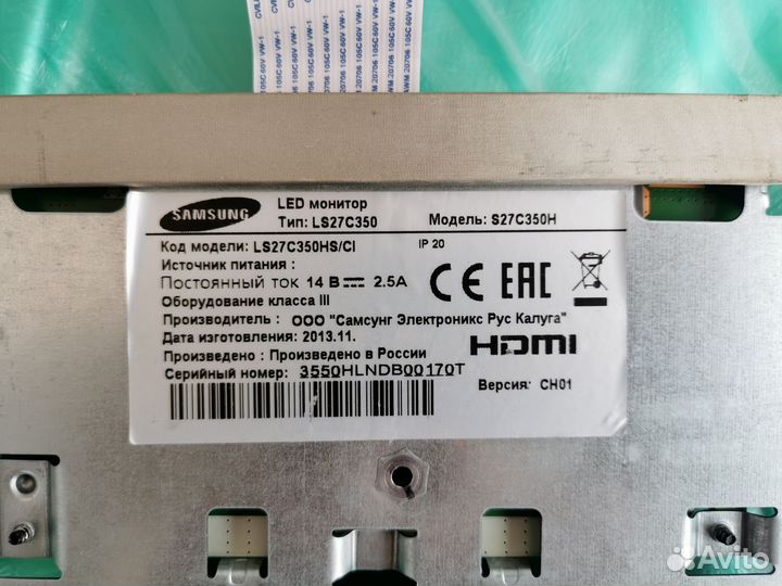 Плата от монитора Samsung LS27C350