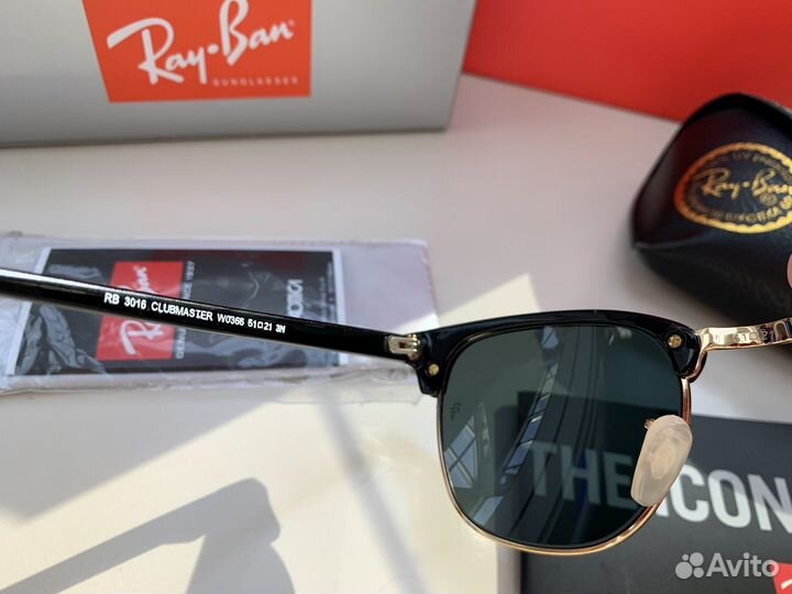 Очки Ray Ban Clubmaster стекло