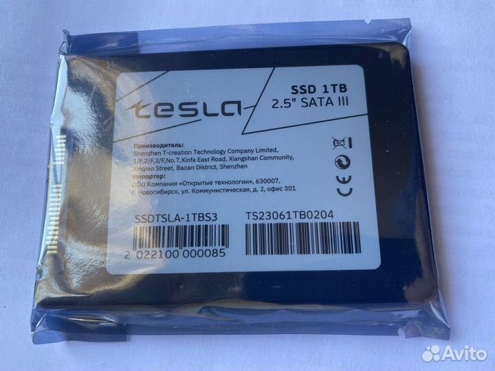 Ssd Tesla 1tb внутренний диск