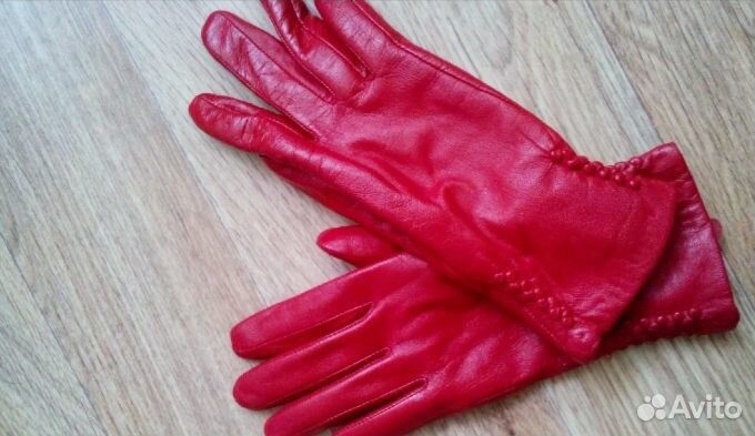 Перчатки зимние кожа