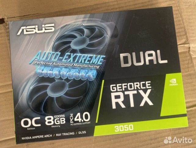 Видеокарта asus nVidia GeForce RTX 3050 8Gb dual-R