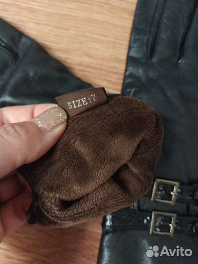 Перчатки кожаные