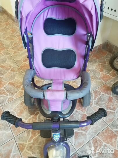 Велосипед коляска с ручкой