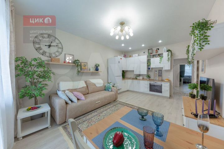 2-к. квартира, 68,3 м², 1/8 эт.